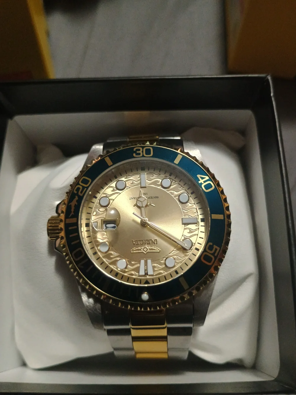 Invicta Pro Diver Currentwave Men's Watch - 43mm, Steel, Gold (30022)